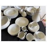 White China Collection Made by H&G Heinrich Bavaria Germany and Royal Ironstone China by Johnson Bros England
