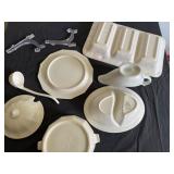 White Serving Pieces--Soup, Veggie, Gravy & Platter