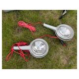 1970 GE Handheld 12V Chrome Spot Lights