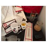 Crazy Lot of Name Brand Items! Vintage Phillips 66 Sundry Oil Co Metal Grabber from Wananingo, MN, #M, Mickey Mouse, A&W, Dakota Elec, Outdoor Thermometer, etc and Many Current & Out of Business Shopp