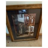 Framed Vintage Dufex Foil Print Of Nell Gweynn House