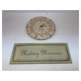 Wall art and Clock