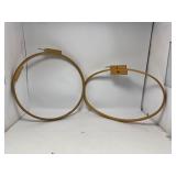 Lot of (2) LARGE Embroidery Hoops