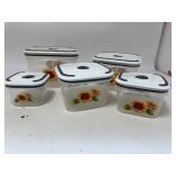 Vintage Floral Tupperware