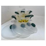 Vintage Floral Tupperware