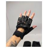 Leather Fingerless Gloves