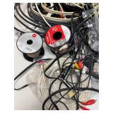Large Lot of Wires & A Bucket