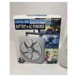 Portable Plus Indoor Outdoor Fan Battery or AC Powered