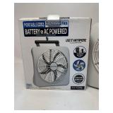 Portable Plus Indoor Outdoor Fan Battery or AC Powered