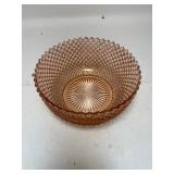 Anchor Hocking Miss America Pink Large Fruit Bowl