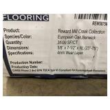 3 boxes of Reward Mill Creek Collection European Oak Hardwood Flooring