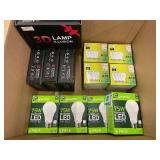 Collection of LED Light Bulbs and 3D Lamp Illusion Sets
