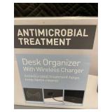 Set of 2 Realspace Desk Organizers with Wireless Charger and Antimicrobial Treatment