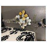 Lot of Fashion Jewelry Necklaces and Bracelets in Decorative Box