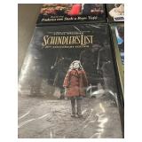 Collection of 9 DVDs and Blu-rays including Star Wars and Schindler