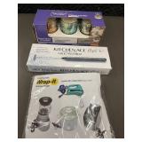 Better Homes & Gardens Outdoor Candles, KitchenAce Milk Frother & Wrap-It Storage Straps Set