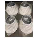 Set of 8 Assorted Sun Visors in White and Blue