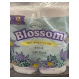 Pack of 12 Blossom Ultra Strong & Soft Bath Tissue Rolls