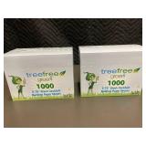 Set of 2 Boxes with 2000 Tree Free 5.75" Black Cocktail Bamboo Paper Straws