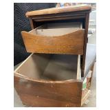 Vintage Wooden Storage Cabinet with Drawers