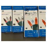 TV Top Shelf with Cord Organizers and Holiday Mini Lights Set