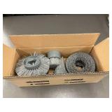 Set of Industrial Cleaning Brushes - Round, Flat, and Corner