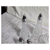 Vintage Glassware including Salt and Pepper Shakers