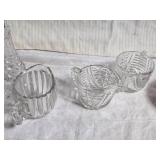 Vintage Glassware including Salt and Pepper Shakers