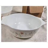 Pyrex England Bowls, Glass Sundae Dishes, and Red Wing Pottery Pitcher