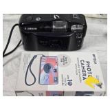 Vintage Camera Collection including a Canon Sure Shot Owl, Kodak Instamatic 100, and Kodak Colorburst 200 instant camera, Flash Bulbs