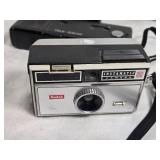 Vintage Camera Collection including a Canon Sure Shot Owl, Kodak Instamatic 100, and Kodak Colorburst 200 instant camera, Flash Bulbs