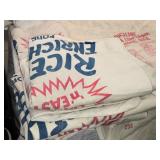 Lot of 9 Vintage Riceland Rice Bags