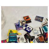 Vintage Matchbook Collection in Glass Jar - Many Camel