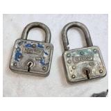 Vintage Master Lock Padlock Collection with Keys - One key works for one of the locks