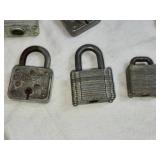 Vintage Master Lock Padlock Collection with Keys - One key works for one of the locks