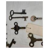 Skeleton Keys and Wind Up Keys (Probably Clock Keys)