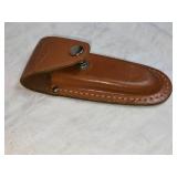 Vintage Pocket Knives Collection with Leather Sheath - Kamp King and Others