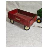 Vintage Farm Toys with Tractor, Wagons, and Conveyor - International, John Deere