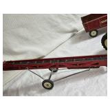 Vintage Farm Toys with Tractor, Wagons, and Conveyor - International, John Deere