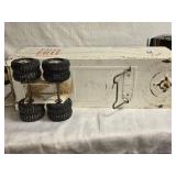 Vintage Ertl Toy Truck and Trailer with another Truck