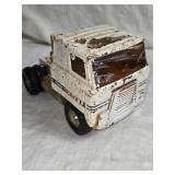 Vintage Ertl Toy Truck and Trailer with another Truck