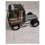 Vintage Ertl Toy Truck and Trailer with another Truck