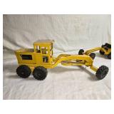 Pair of Vintage Yellow Tonka Construction Graders