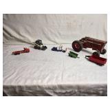 Die-Cast Toy Vehicles Including Tractor and Trucks