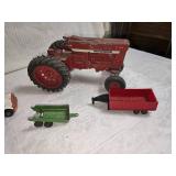 Die-Cast Toy Vehicles Including Tractor and Trucks