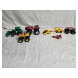 Assorted Die-Cast Toy Vehicles and Figures
