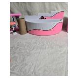 Dollhouse Furniture Set with Kitchen, Bathtub, and Decor