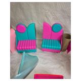 Colorful Plastic Doll Furniture and Accessories Set