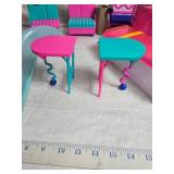 Colorful Plastic Doll Furniture and Accessories Set
