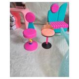 Colorful Plastic Doll Furniture and Accessories Set